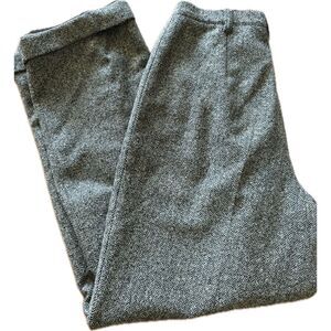 VTG J. Peterman Herringbone Pleated Lined Wool Dress Pants Women’s 8